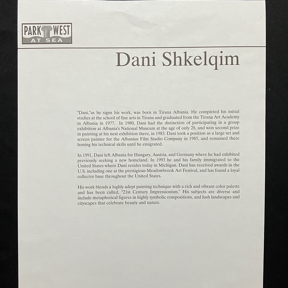 Dani Shkelqim "The Moment" Print - Picture 4 of 5